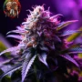 Twins Purple Kush Feminisiert – Sortenbild mit Twins Garden Seeds Logo oben links